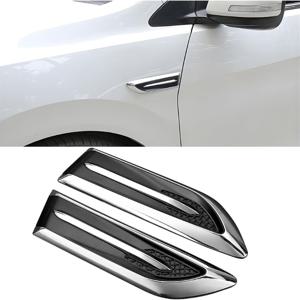 TEMU 사계절을 대표하는 차량 후드 측면 에어 플로우 흡기 통풍구 트림, 자가 접착 방수 차량 그릴 머드가드 측면 스티커, 자동차 외부 장식 액세서리, SUV, 세단 및 트럭에 범용.