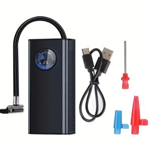 TEMU 휴대용 전기 공기 펌프 - 타이어, 에어매트리스, 인플레이터블 호환 - 빠른 공기 주입, 컴팩트 디자인, 트렁크/백팩 수납 가능 - 비상용 타이어 및 수영장 펌프 (펌프 미포함)