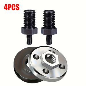 TEMU M5-M10 변환 로드 키트, 직경 변환 헤드, M5-M10 소형 앵글 그라인더 직경 어댑터에 적합, M10 압축 너트 2개 장착, 전동 공구용 설계, 견고하고 내구성 좋음, 사용 용이.