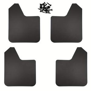 TEMU 픽업 트럭용 범용 머드 플랩 4개 세트, 전면 및 후면 스플래시 가드, 더러운 펜더용 유연하고 조절 가능한 머드플랩, 픽업, SUV 및 밴용 호환 자동차 액세서리