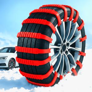 TEMU 겨울용 차량 타이어 체인 스노우체인 미끄럼방지 안티스키드 얼음 눈길 빙판 강력 트랙션 헤비듀티 쉬운 설치 비상용 자동차 타이어 체인 SUV 트럭 지프 해치백 세단 호환