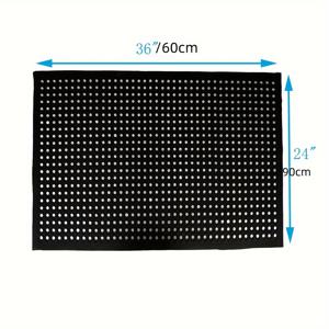 TEMU 야외 매트 고무 중공 매트 미끄럼 방지 상업용 재활용 타이어 매트 레스토랑, 주방, 바, 정원, 야외 습기 지역용, 60cm*90cm|타이어