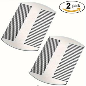 TEMU 남녀 공용 헤비 듀티 스테인리스 스틸 헤어 빗 2개입 - 전문가용 이발사 & 가정용, 엉킴 방지 미끄럼 방지 빗, 턱수염 & 콧수염 빗 - 스타일링, 커팅, 엉킴 방지용 내구성 있는 금속 구조 - 남성 그루밍에 적합, 나무 빗, 컷트빗, 빗거울, 이발용품, 꼬리빗, 두피마사지