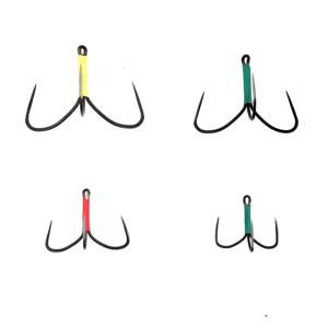 TEMU 4개 탄소강 트레블 훅, 핸드폴리싱 삼지창 훅, 장거리 캐스팅 루어 앵커 훅