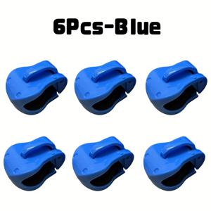 TEMU 낚싯대 고정 홀더, 6개 세트, 다용도 폴 키퍼, 남성 및 성인용, 해변이나 호수에서 이상적인 고정 홀더 (1.77×1.18 인치)