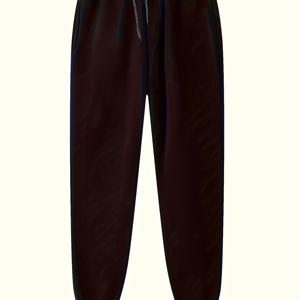 TEMU 남성용 따뜻한 기모 안감秋冬용 트레이닝복, 야외 레저에 적합, 스타일리시하고 두꺼운 디자인.