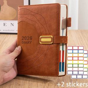 TEMU 3종 세트 A5 하드커버 플래너 2026 자기관리 일정 플래너 - 400페이지 고품질 인조 가죽 커버, 우아한 블루 디자인, 월간 & 주간 레이아웃, 플래너 노트북, 휴대용 컴팩트 사이즈, 성인을 위한 시간 관리 및 목표 추적에 적합, 스타일리시 오거나이저,프로페셔널 노트북, 소재,튼튼한 제본,바쁜 개인,사무 전문가