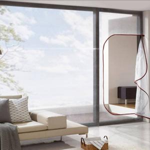 TEMU 지퍼형 방풍비닐 베란다 창문 단열 비닐커튼 난방 우풍 외풍 차단, 삼성 지퍼형방풍막. 1개