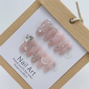 TEMU 신상 수제 프레스온 네일: 드림 3D 섹시 우아한 팁