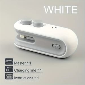 TEMU 미니 전기 밀봉기 - 스낵백 클로저, USB 충전식 소형 가정용 진공 포장기, 휴대용 미니 수동 플라스틱 랩 커터, 홈용, 피크닉 & 여행용