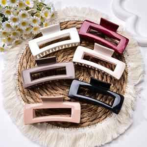 TEMU 6개 여성용 머리핀, 부드러운 실리콘 소재, 유연하고 미끄럼 방지 클로 클립으로 머리를 안전하게 고정, 가는 머리 또는 곱슬머리에 적합.