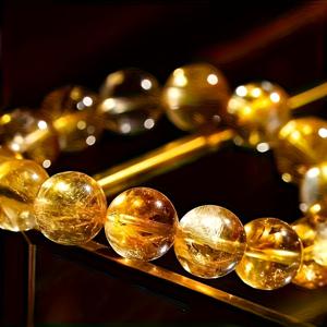 TEMU 고급스러운 브라질 옐로우 , 7A+ 100% 수제, 우아한 비즈 디자인 대형 오렌지-옐로우 원석 팔찌, 남녀공용 그린 칼세도니 옐로우 타워 스톤 주얼리 - 생일, 기념일, 결혼식, 발렌타인데이를 위한 완벽한 선물