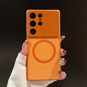 TEMU 휴대폰 케이스 - 삼성 S25 울트라용 새로운 마그네틱 휴대폰 케이스, 갤럭시 S26 울트라와 호환, 낙하 방지 메탈 프레임, S24 울트라 및 S23 울트라 추가 기능 포함