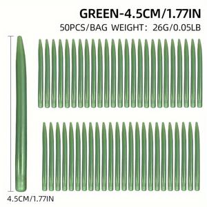 TEMU 50개 TPR 열가소성 고무 팁 튜브 슬리브 정렬기, 잉어 낚시仕掛け 만들기 단말 액세서리, 엉킴 방지, 매끄러운 내벽, 높은 탄력성, 편안한 촉감 - 데이, 추석, 크리스마스, 새해, 아버지의 날 선물에 이상적, 배터리 없음