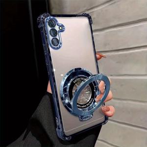 TEMU 폰 케이스: 2개 세트 (케이스 1개 + 브라켓 1개 포함) 갤럭시 A17/ A07/ S25 FE/ A56/ A36/ A26/ A16/ A55/ A35/ A15/ S24 FE - 고품질 도금 투명 TPU 케이스, 갤럭시 A17/ A07/ S25 FE/ A56/ A36/ A26/ A16/ A55/ A35/ A15 폰 케이스