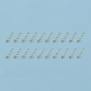 TEMU 20/40개 소형 코스터드 라운드 볼 직봉 구리 트라거스 연골 헬릭스 스터드 여성용 코피어싱 주얼리|피어싱