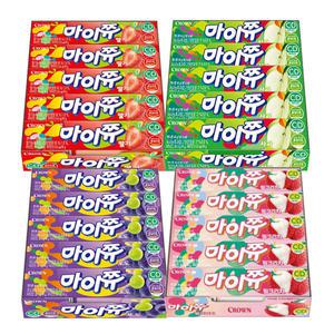 크라운 마이쮸 스틱 사과+포도+딸기+핑크리치 44gx각15개(총60개)