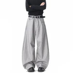 남성 봄 정장 바지 스트라이프 캐주얼 일자 긴 G16Z1F 원픽2