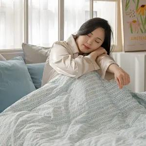 포포 초경량 구스다운이불(민트/레드)