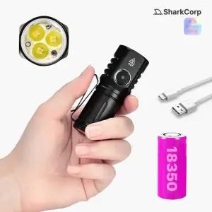 랜턴 P35 x3 충전식 LED 손전등 후레쉬 등산 캠핑 고휘도