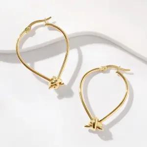 골드팡 14k 엘레강스매듭 링귀걸이