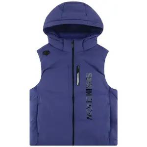 데상트 후드 디테쳐블 다운 베스트 SP423SDVO1PUR