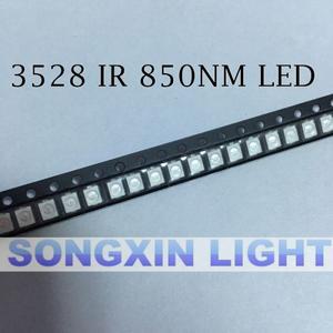 IR 3528 SMD LED  적외선 다이오드  나이트 비전  smt 라이트 3.5x2.8x1.9mm  850nm  50 개