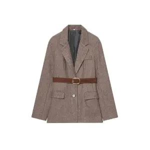 여자 정장 자켓 추동 헤링본 트윌 코트 BE4