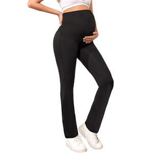 여성용 포이티 임산부 요가 레깅스 하이 웨이스트 임신 활동 바지 라운지 & 운동