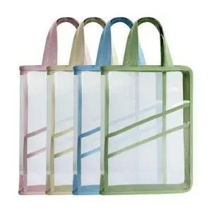 PVC 북 파우치 학원 A4파일 보조가방 여행용 캐리어정리백 (WFJPR4K)