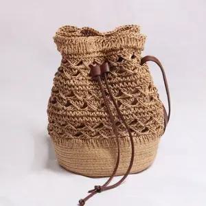 캐주얼 여성 패션 밀짚 복조리 숄더백 신상 크로스백 (WFJ5C47)