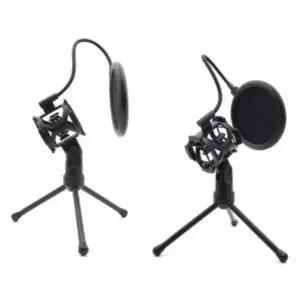 마이크 스탠드 거치대 방송용 마이크받침 안정적 지지대 소형 (WFJ5EAS)