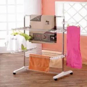 스텐레스 빨래 건조대 접이식 외부 행거 정리대 베란다 수납 건조용품 (WFJ5FBU)