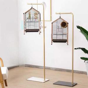 앵무새 횟대 새장걸이 스탠드 걸이대 골드 블랙 새장거치대 브래킷 170cm 행잉