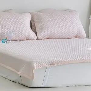 토리 선염 냉감 3중직 밴딩 카페트 패드 킹K세트 핑크 여름 침구 (WFJ5QC6)