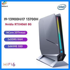엔비디아 RTX4060 GDDR6 8G 데스크탑 미니 게이밍 컴퓨터 코어 i9-13900H 13세대 게이머 미니 PC 윈도우11
