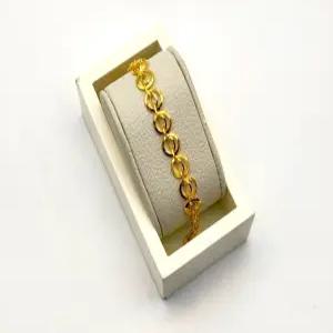 24K 순금 3돈 에이미 팔찌(18K 연결고리 장식)