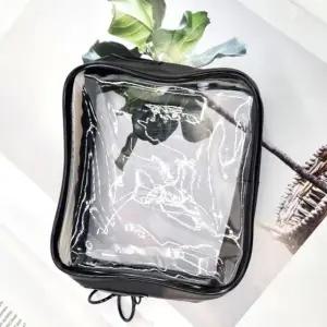 소형파우치 PVC 여행 투명 가방 파우치 소형 블랙 (WFJPVEX)