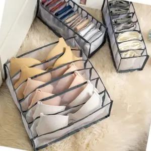 정리용 옷장 속옷 보관함 2p 화이트 칸막이 수납함 습기 방지 (WFJ5T0D)