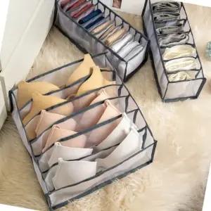 속옷 정리 전용 박스 화이트 브래지어 수납함 밀폐형 서랍 습기 방지 (WFJ5T34)