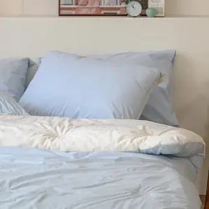 이불 극세사 차렵이불 퀸 here호텔 블루 (WFJQWRQ)