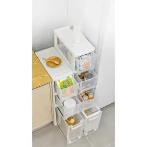 폭좁은 수납장 냉장고틈새장 슬림 수납 스타일 냉장고 미니