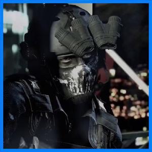 COD Keegan P. Russ 캐릭터 마스크 코튼 모자 오토바이용 창세기 9 해골 유령용 검은 방풍 복장