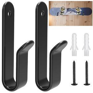 [미국배송] 우이브코르 스노보드 벽걸이 클립 수평 스케이트보드 벽걸이 디스플레이 스탠드 실내 보관함 보관 및 전시실 차고