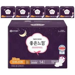 좋은느낌 울트라 날개형 오버나이트 14입 x 5개 (LIVING SENSE)