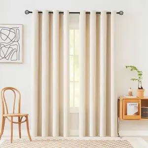 고품질 암막커튼 2장세트 168x228cm 베이지 모던 바란스 겨울 (WFHS2JL)
