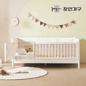 [장인가구]뉴피터 SE0 어린이 원목 저상형 데이베드 올가드형 침대 SS +포켓유로탑 범퍼포함