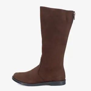 [보리보리/아이들]06 키즈 & 맘 스웨이드 백 지퍼 롱부츠 - 카카오