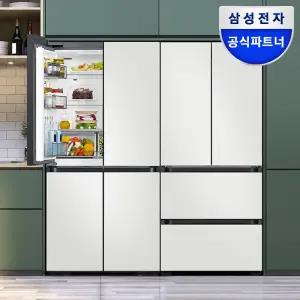 삼성 비스포크 키친핏 1등급 냉장고 김치 MAX세트 4도어 RM70F64R1A+RK70F42M2A ALL코타화이트