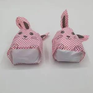 [하프클럽/]체크토끼 선물 포장 비닐봉투 핑크 10매입 포장지 선